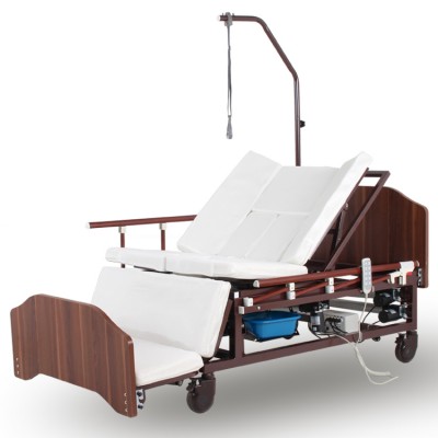 3-function HomeCare steel electric manual hospital medical Bed with toilet